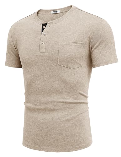 T-shirt Henley homme décontracté COOFANDY le lot de 3 hauts parfaits pour vos weekends