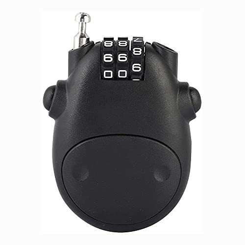 Shiwaki 3 Digit Code Combination Password Lock for Bicycle,Home,Hotel,Outdoor travel,Password Security Lock - Black