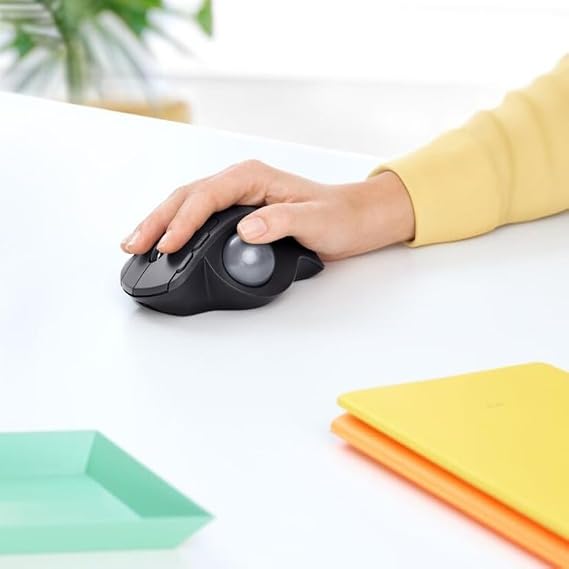 Logitech MX Ergo Plus Wireless Trackball | Extra 10-degree wedge, PC and Mac compatibility