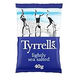 Tyrrells, Chips Lightly Salted, Patatine Leggermente Salate, Ideali come Snack per Merende...