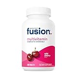 Bariatric Fusion Complete Chewable Multivitamin and Mineral Supplement Wild Cherry 120 Tablets for Gastric Bypass and Sleeve Gastrectomy