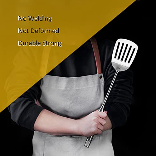 Tbwhl Wok Slotted Spatula Wide Spatula Slotted Turner Stainless Steel Heavy Duty For Cooking Baking Flipping Grilling Frying Pancake Spatula #TOP4