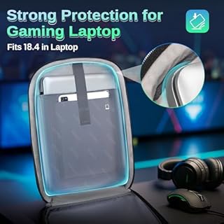 MATEIN 18 inch Gaming Backpack with Thick Padded Laptop Compartment, Anti Theft Extra Large Laptop Backpack with Rain Cover, Waterproof Travel Bag with Tech Organizer for Gaming Accessories