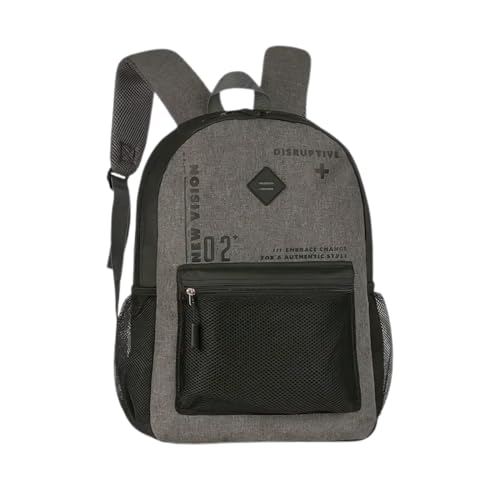 Mochila Juvenil Masculina 17' – Estilo Urbano, Conforto Ergonômico e Espaço Ideal para o Dia a Dia (Preto & Cinza)