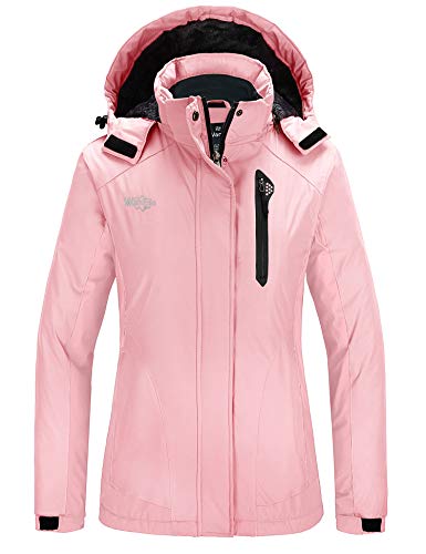 Giacca Da Neve Con Cappuccio Wantdo Giacca Da Sci Impermeabile Giubbotto Da Viaggio A Vento Parka In Pile Imbottita Calda Cappotto Da Passeggio All'Aperto Sport Donna Azzurro S : : Sport E