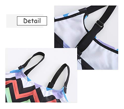 Image of Girls Two Piece Swimsuits Tankini Bathing Suit with Boyshort Kids Swimwear Set