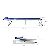 Park Alley PA-5210 Sonnenliege mit Kissen Gartenliege klappbar mit Rahmen aus Aluminium - 7