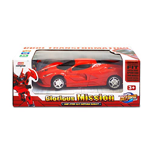 Carrinho Vira Robô Com Controle Remoto - Mega Compras