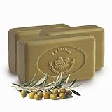 Feste Marseiller Seife - Mit 72% Oliven- und Kokosöl - Traditionell hergestellt - 100% pflanzlich & natürlich - Aus der Provence - Feuchtigkeitsspendende Gesichts-, Hand- & Körperseife - 3x100 g