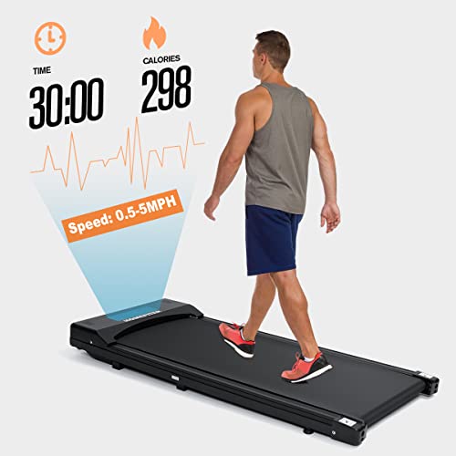 Under Desk Treadmill Walking Pad 3 In 1 Desk Treadmill, Slim Walking Running Jogging Machine For Home Office Exercise - Remote Control, Lcd Display, Fits Your Under Desk #TOP2