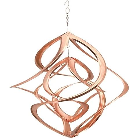 Red Carpet Studios Cosmix Copper Double Wind Sculpture, Large (31056), 20 Inch Cover