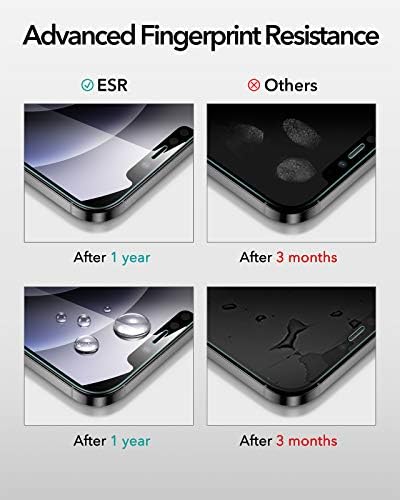 ESR Tempered-Glass Screen Protector for iPhone 12 Mini [3-Pack] [Easy Installation Frame] [Case-Friendly] Premium Tempered Glass Screen Protector for 12 Mini 2020, 5.4-Inch