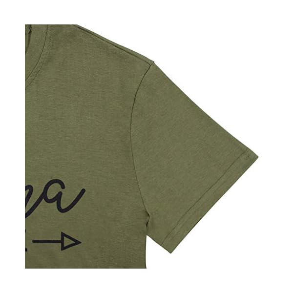Mama-in-The-Making-Pregnancy-Announcement-T-Shirt-Women-Letter-Print-Short-Sleeve-Tops-Tee Mama in The Making Pregnancy Announcement T-Shirt Women Letter Print Short Sleeve Tops Tee (Medium, Army Green)