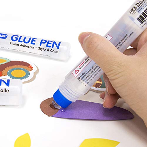 Bazic White Glue 4Oz, Clear Glue 1.7Oz, Glue Stick 0.7Oz, Washable Liquid Glue Pen, Multi-Purpose, For School Home Office (3/Pack), 1-Pack #TOP7