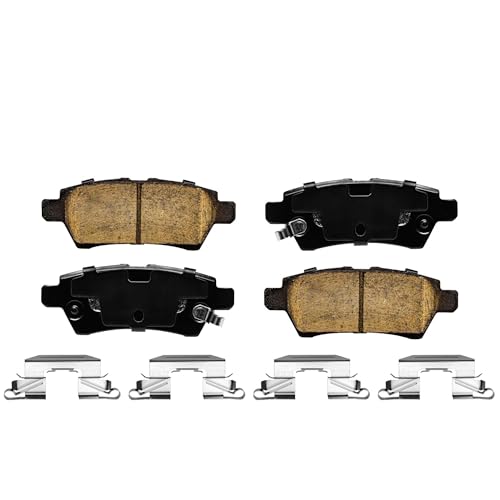 Image of Detroit Axle - Brake Kit for 2005-2012 Nissan Pathfinder Disc Brake Rotors Ceramic Brakes Pads 2006 2007 2008 2009 2010 2011 Replacement: 11.65 inch inch Front & 12.13 inch inch Rear