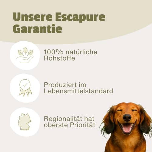 ESCAPURE Trockenfutter Testpaket – Gebackenes Premiumfutter mit 98% Fleisch – Monoprotein, getreidefrei, ohne Zusatzstoffe – Für alle Altersklassen (3x1,5kg)