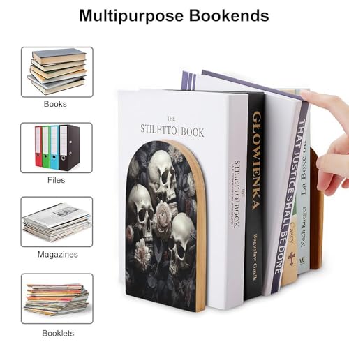 Sujetalibros de flores para evitar la caída de libros en la librería 4