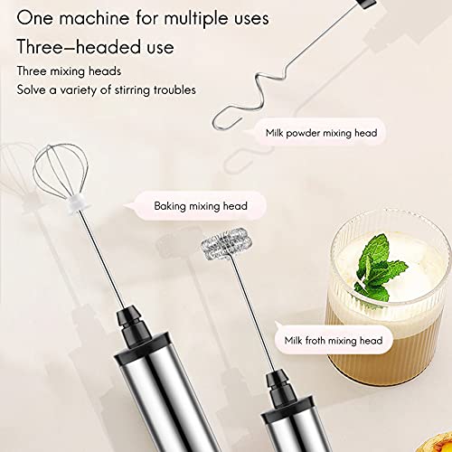 tellaLuna Espumador de Leche EléCtrico USB 3 Velocidades Espumador de Café Capuchino 3 Batidoras Batidora de Huevos de… - Imagen 3