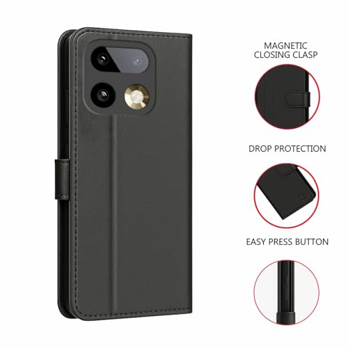 Image of AIBEX Shock Proof Flip Compatible for Realme 16 Pro 5G Flip Cover Leather Finish | Inside TPU with Card Pockets | Wallet Stand | Complete Protection Flip Case