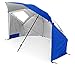 Sport-Brella Vented SPF 50+ Sun and Rain Canopy Umbrella for Beach and Sports Events (8-Foot, Blue)