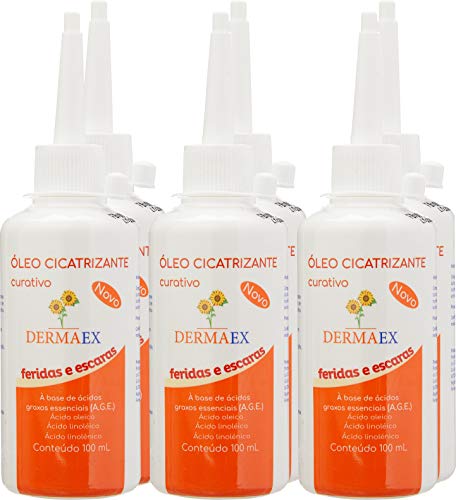 Kit Dermaex oleo de girassol feridas escaras 3x200mL