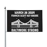 Maryland Strong Francis Scott Key Bridge March 26 2024 Flag 3x5 Outdoor Double Sided Cool Flags Wall Art For Home Garden Patio 3x5 Ft, Maryland Strong Francis Scott Key Bridge March 26 2024 Tapestry For Dorm