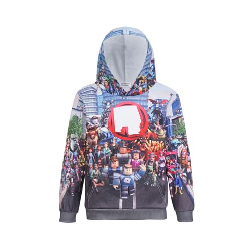 Boys Girls Youtuber Gamer Merch Hoodies 3D Cool Hoody Funny Pullover Sweatshirts Long Sleeve Hooded Jumpers 4-13 Years