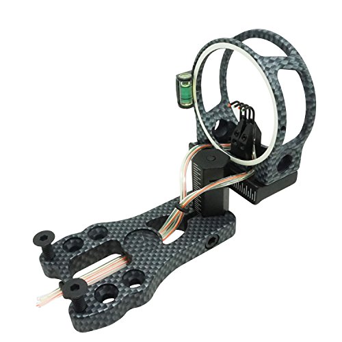 Safari Choice 4-Pin Fiber Optic Bow Sight 0.019" Carbon