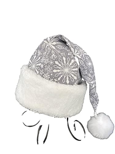 Silver Snowflake Jack Frost Santa Hat, Novelty Santa Hat, Christmas Hat #TOP7