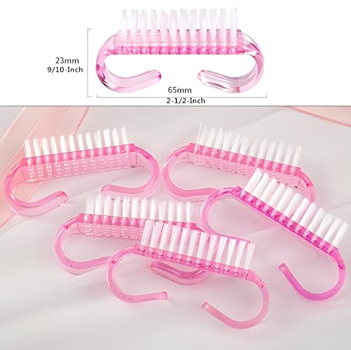 12-Pack Handle Grip Nail Brush(assorted color), Fingernail Scrub Cleaning Brushes for Toes and Nails Cleaner, Pedicure Brushes for Men and Women 3