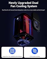 AOOSTAR R7 2 Bay Desktop NAS Mini PC, NAS Server Ryzen 7 5825U Kein RAM Keine SSD, 2 * 3,5" SATA Speicher(bis zu 2 * 22TB), 2*M.2 NVMe-Steckplätze, 4K HDMI, 2 * 2,5G, WiFi6, Network Attached Storage – Ansicht 8