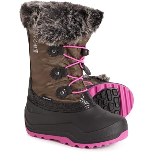 Kenric Girls' Pewter Boots with Winter Lining, 3 Winter Boots