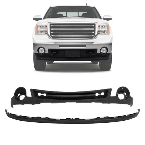 ALMULOO Front Bumper Valance Panel with Extension Compatible with 2007-2013