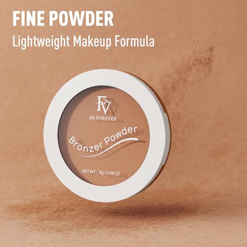 FV Bronzer Polvos Larga Duración, Ligero & Impermeable, Efecto Radiant, Bronceador ligero Sin Talco (Bronzer, 8g) - imagen 6