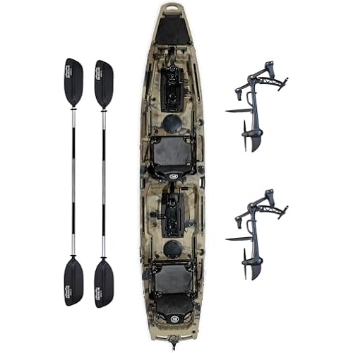 BKC Brooklyn 14.0 Pro Tandem Pedal Kayak, Propeller Drive