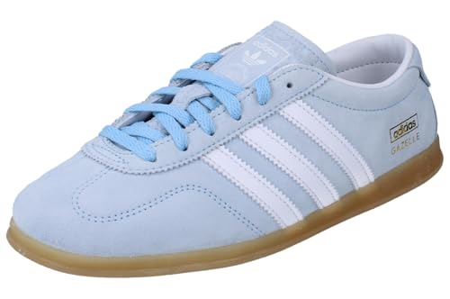 Image of adidas Originals Gazelle LO PRO Womens Trainers Sneakers (UK 5.5 US 7 EU 38 2/3, Blue White Gum JR8893)