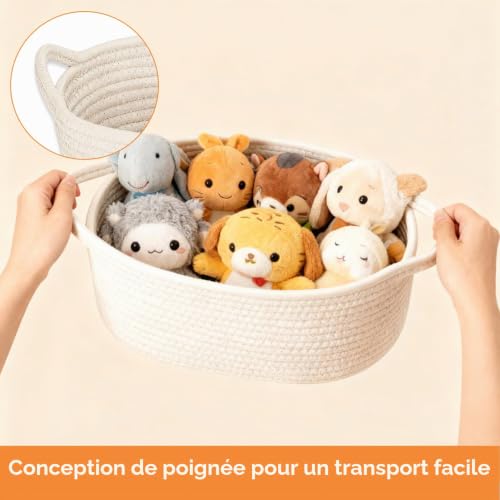 HJYIMYI Panier Cadeau Vide Tressé avec Sacs Cadeaux et Rubans – vue 5