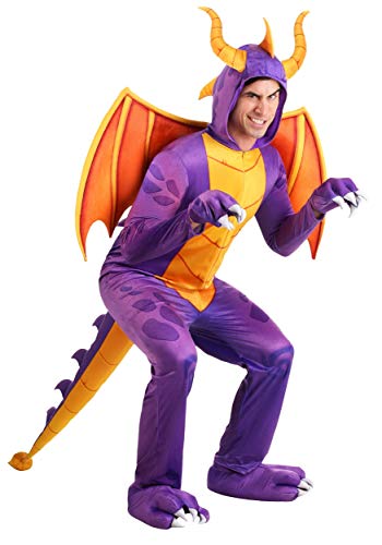 Spyro The Dragon Jumpsuit Costume Purple Dragon Video Game Costume For Adults X-Large #TOP5