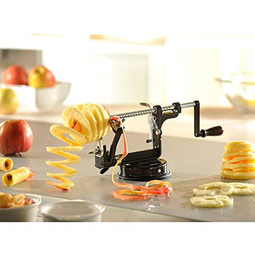 Foto von GEFU Apfelschäler 3-in-1 DELICIO - Apfelschneider mit Saugfuß & Kurbel
