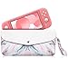 Produktbild Fintie Tragetasche für Nintendo Switch Lite 2019 - Tragbare Reisetasche Schutzhülle Tasche mit Seitentasche Spielkartensteckplätze, Haltegurt für Nintendo Switch Lite und Zubehör, Marmorrosa