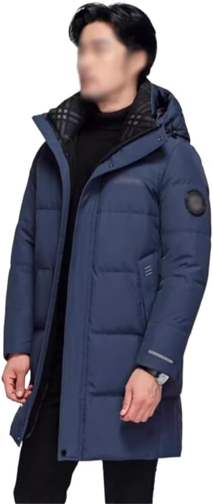 VIDI Middle-aged And Old Fathers Wear Down Jacket Men In The Long Winter Thick Warm Coat