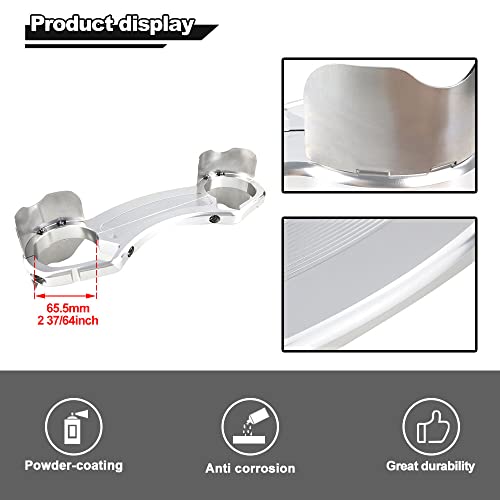 Xitomer Motorcycle Fork Brace, Fit for Goldwing 1800 AIRBAG 2006-2013 2014 2015 2016 2017 Goldwing 1800 AIRBAG Fork Bracket, Motorcycle Fork Stabilizer (Silver)
