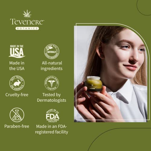 Tevenere Botanics Cleansing & Refining Facial Peeling Gel - Infused With Hemp Oil, Green Tea Extract, & Coconut Oil - Gentle Exfoliant For Face, Removes Dead Cells, Dirt, & Toxins - 1.69Oz #TOP6