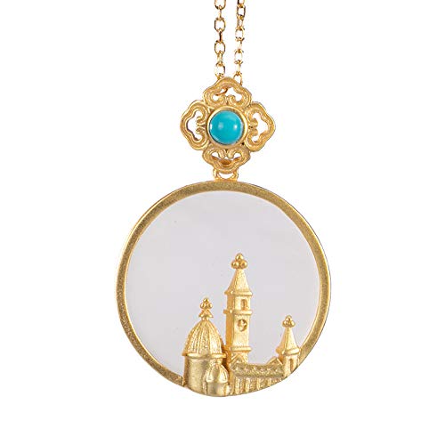 Collier pendentif jade de Hetian boucle de la paix en argent 925, cadeau d'anniversaire