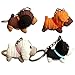 Amosfun Lot de 4 porte-clés en tricot pour chiots - Avec pendentif en forme de chien