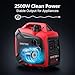 AMERISUN 2500-Watt Inverter Generator, Super Quiet & Lightweight Gas Powered Generator, CO Sensor, RV Ready Parallel Capable, Long Run Time for Camping, Tailgating and Home Use