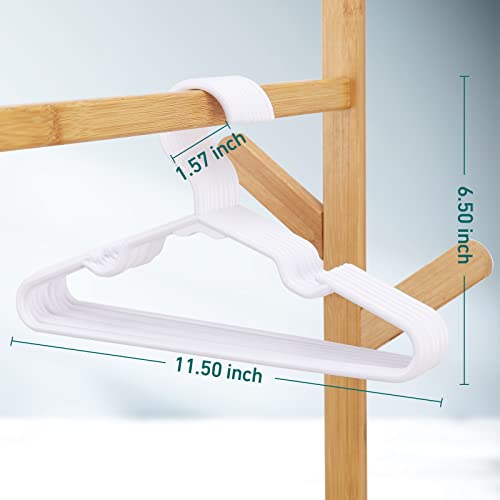 Trusir Kids Hangers 50 Pack - 11. 5 Inch Baby Hangers For Closet - White Hangers For Closet - Toddler Hangers For Clost & Child Clothes For Clost - Ideal For Baby Standard Use (White) #TOP5