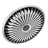 Abaodam Enjoliveurs de Roue 14 Pouces Universels en Plastique PP, Cache Moyeu Décoratif Extérieur pour Véhicules, Montage Simple et Compatible Multi Modèles