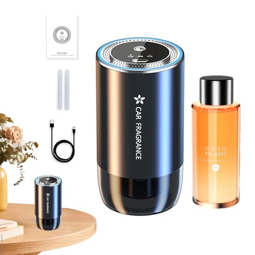 スマートカー芳香剤 | 香水車用エアディフューザー インテリジェント - 濃度調整可能なカーフレグランスディフューザー、50mlカーアロマセラピー、充電式カーアクセサリー