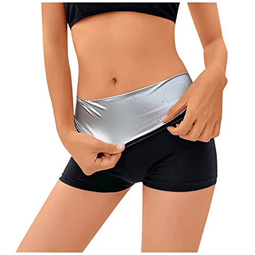 Short Sudation Femme,Short de Sudation Femme, Pantacourt Sport à Taille Haute Push Up, Gaine Amincissante Ventre Plat Effet Sauna pour Maigrir - Jogging Yoga...